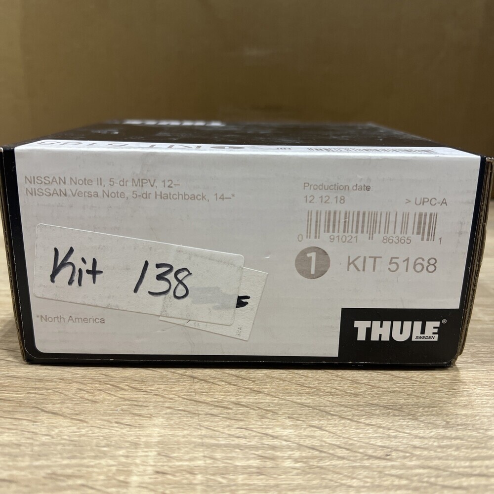 Thule 5168 Roof Rack Fit Kit Black For Nissan Micra 5-Door Hatchback KIT138
